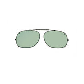 Square Clip-On Glassworking Safety Glasses - Light Green, #GB-LG-SCO